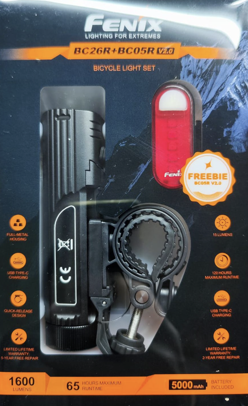 KIT Linterna Fenix BC26R + BC05R V2.0 (BOGO)