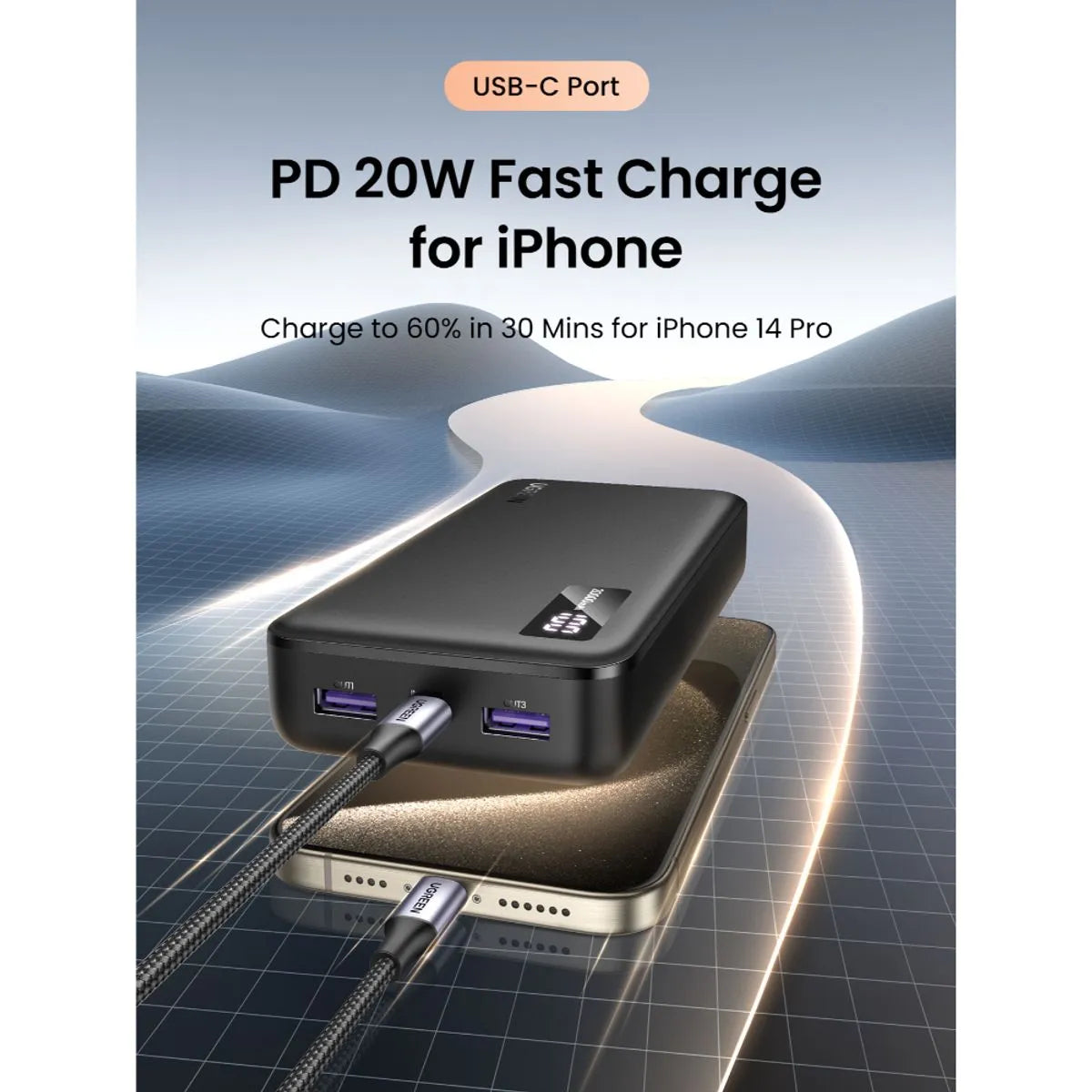 Powerbank UGREEN PB320 de 20.000 mAh