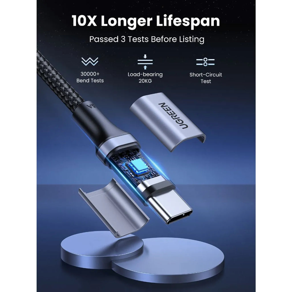 Cable UGREEN USB-C a USB-C 100W carga rapida 2 metros