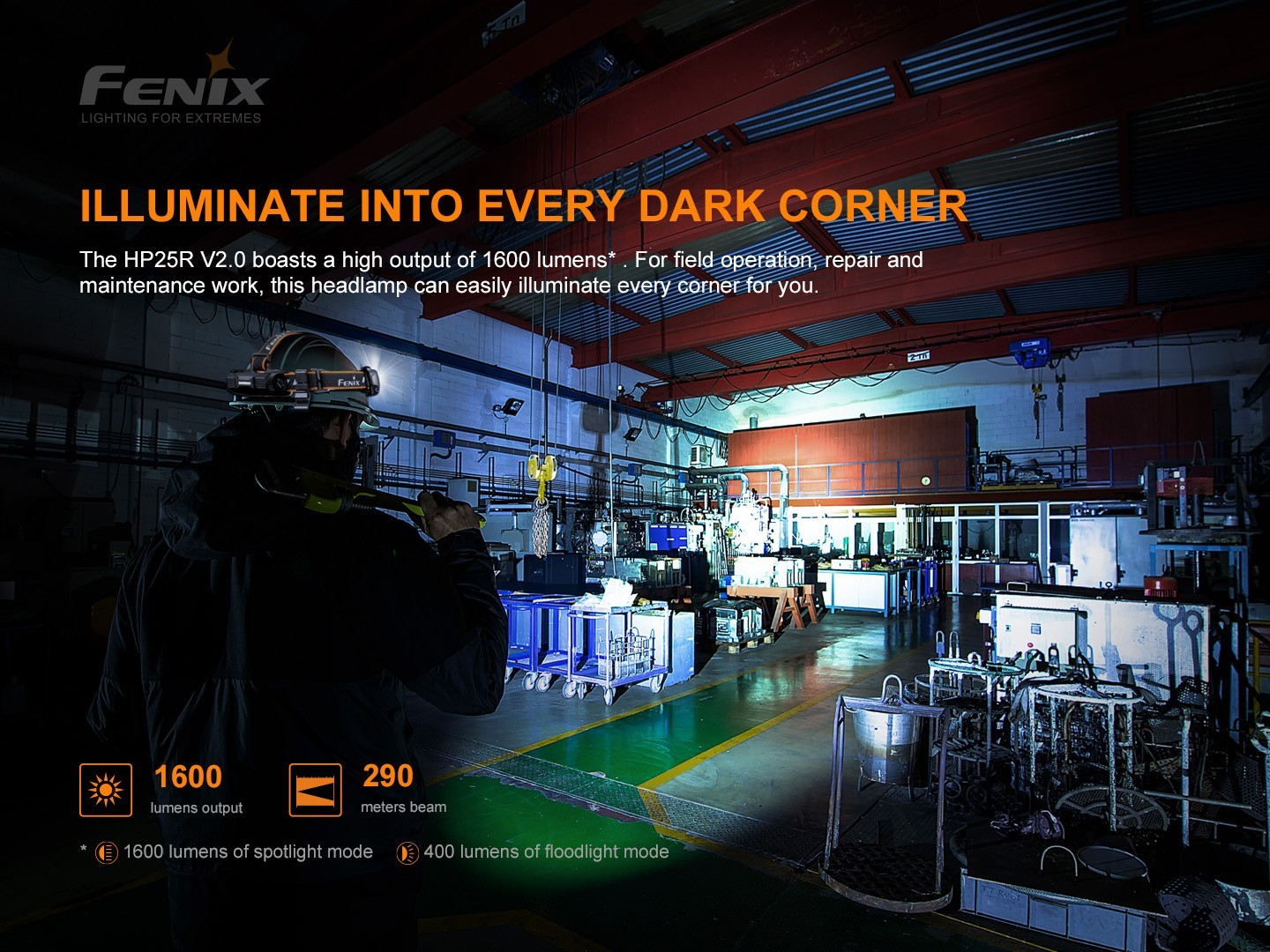 Linterna Frontal Fenix HP25R version 2.0