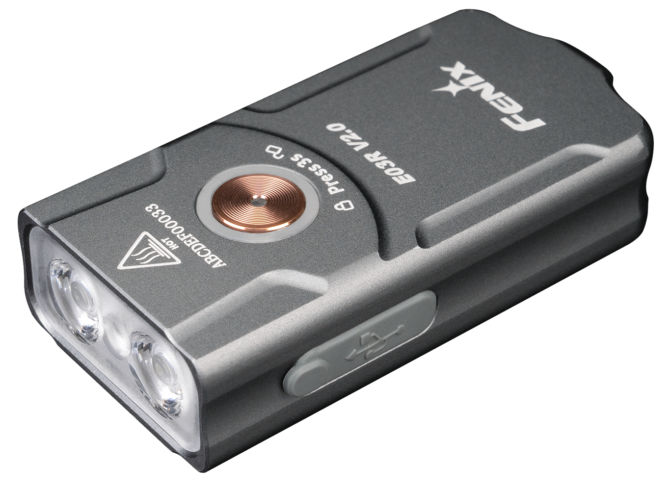 Linterna Recargable Fenix E03R version 2.0 Gris