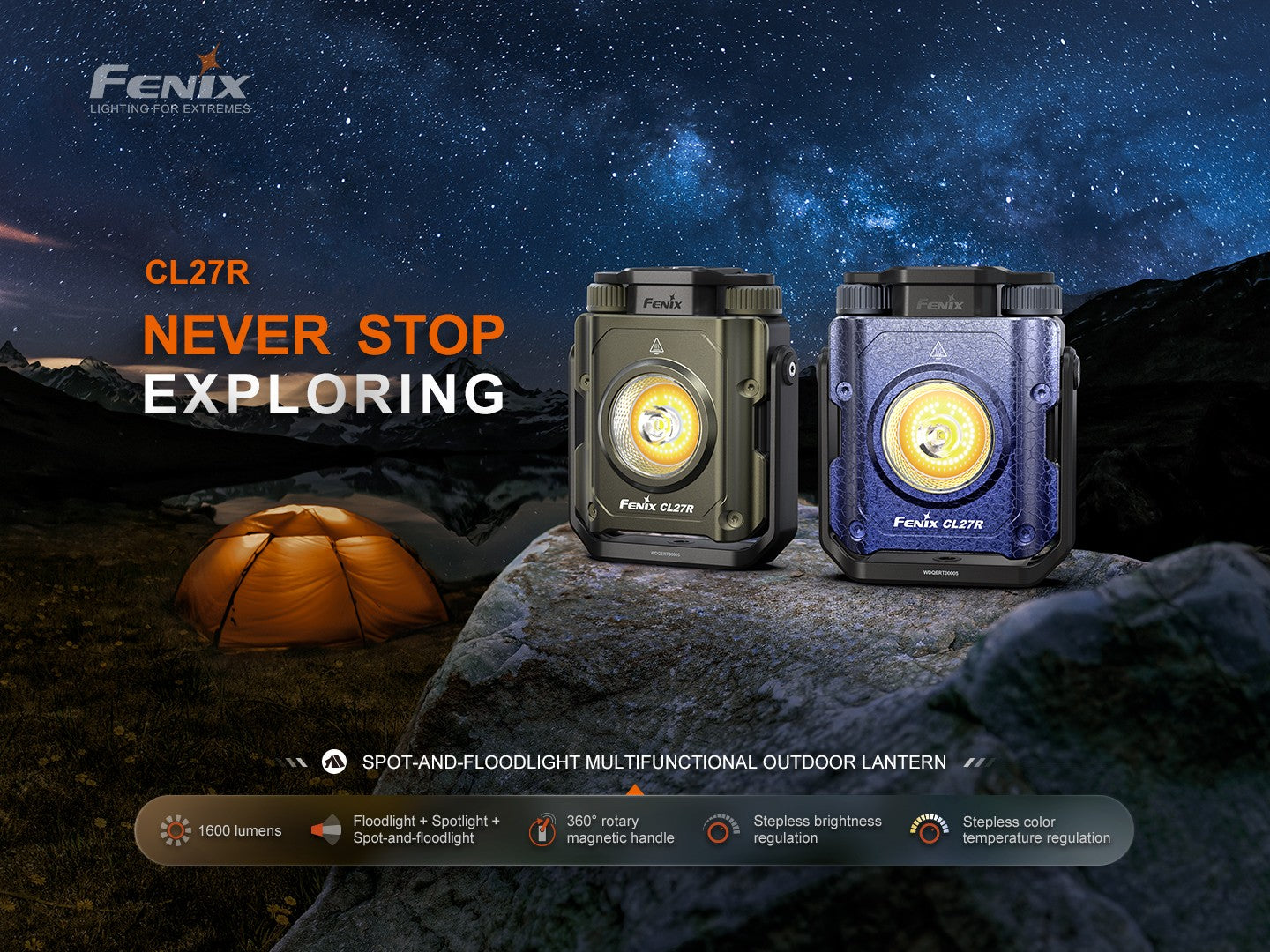 Linterna Fenix CL27R Azul