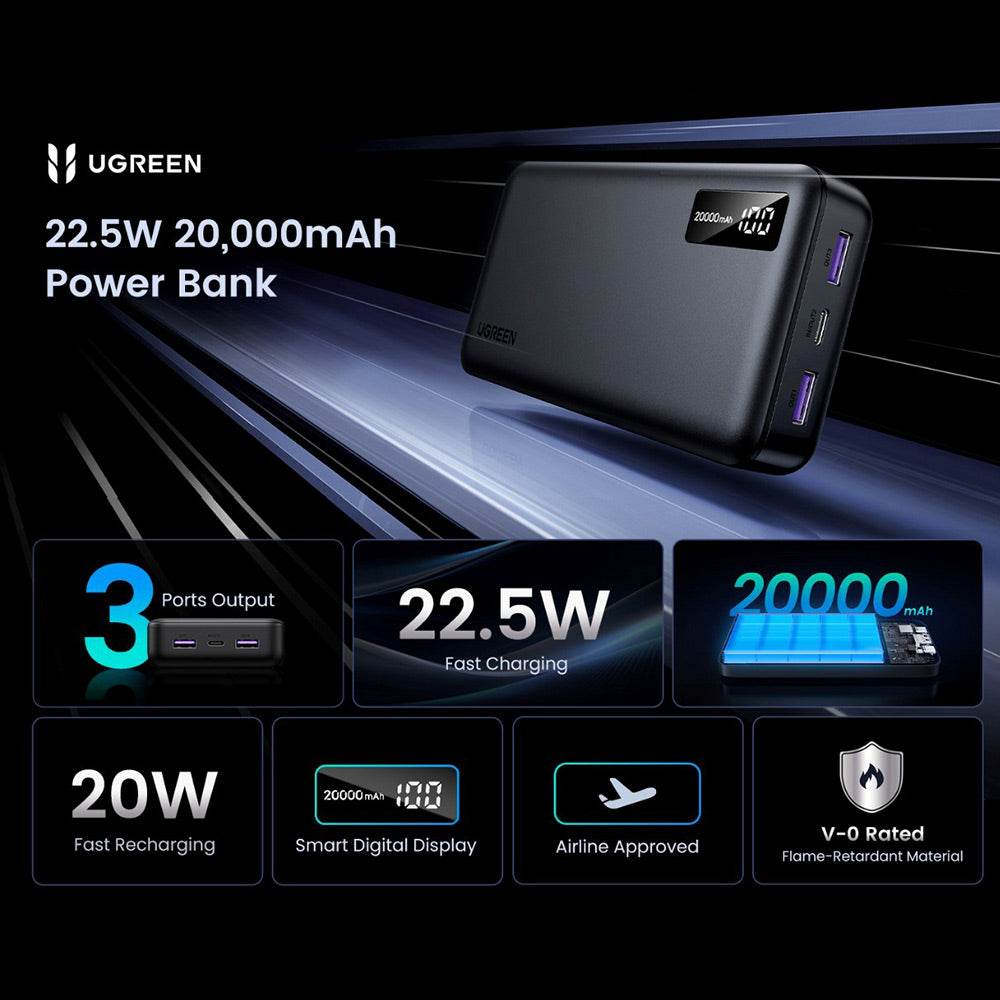 Powerbank UGREEN PB320 de 20.000 mAh