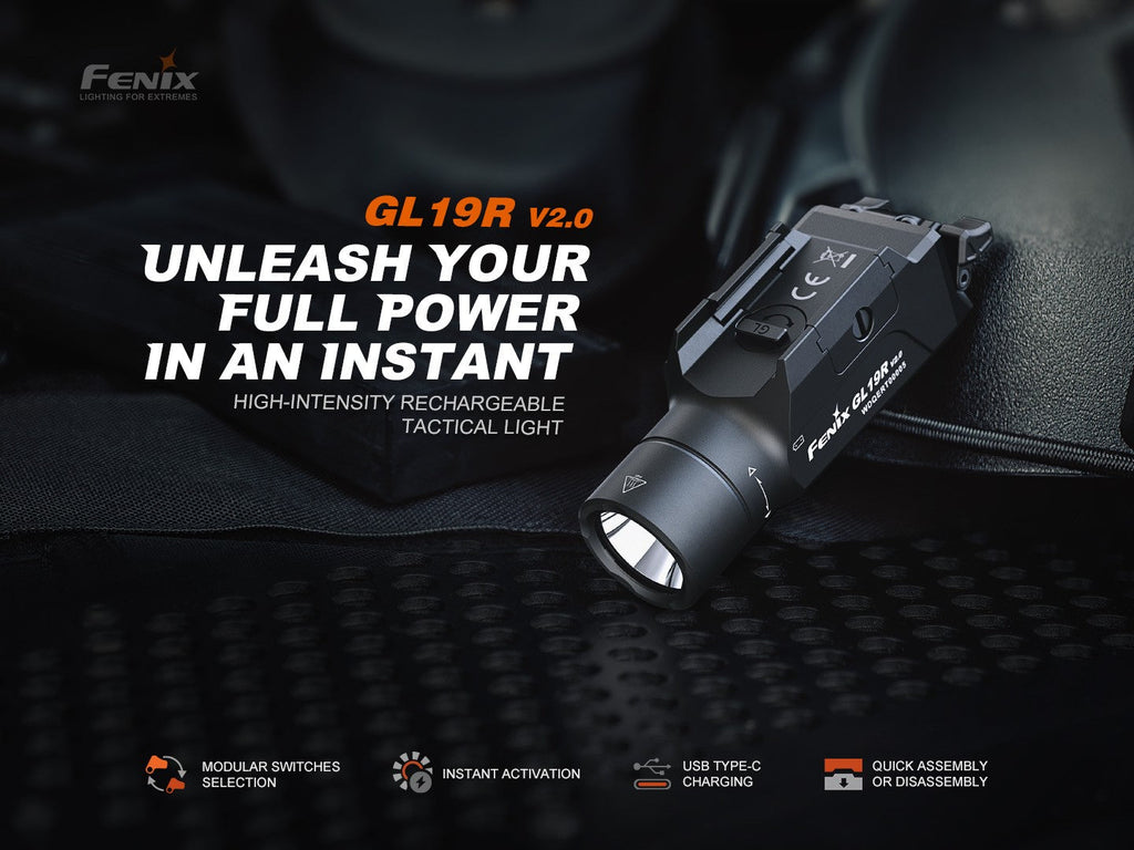 Linterna Fenix para pistolas GL19R V2.0