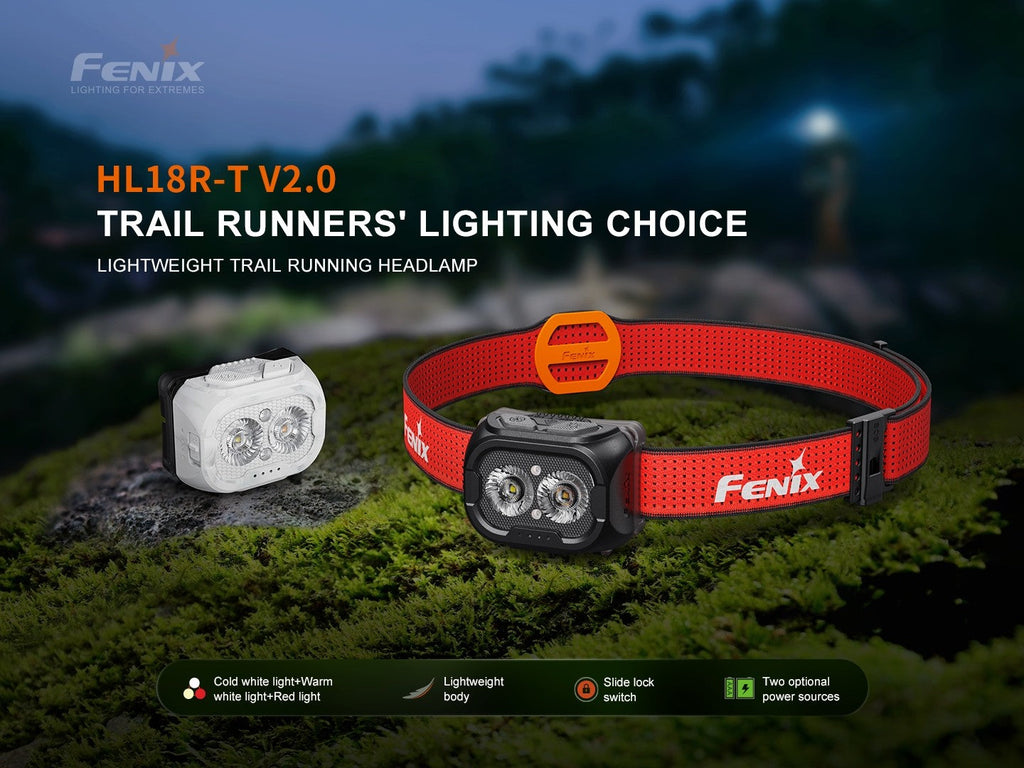 Linterna Frontal Fenix HL18R-T V2.0 negro