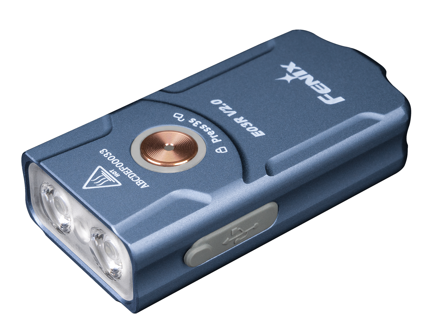 Linterna Recargable Fenix E03R version 2.0 Azul