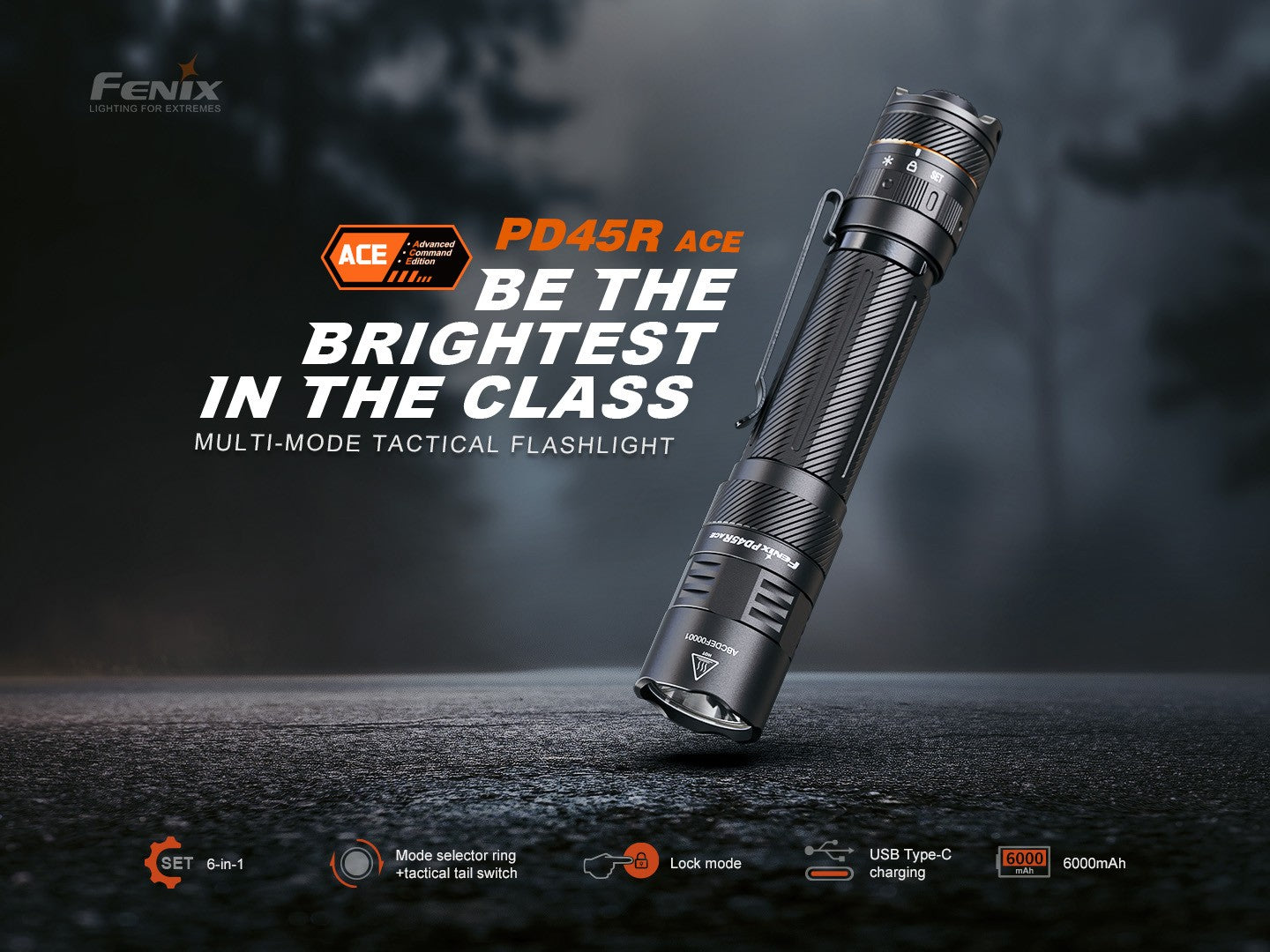Linterna Fenix PD45R ACE