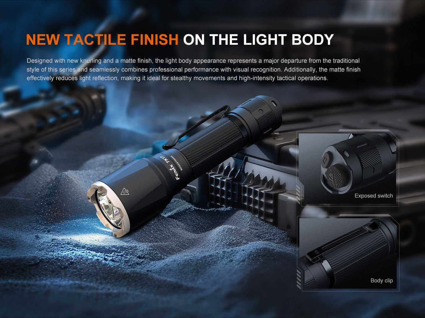 Linterna Tactica Led Fenix TK17 CERAMIC KHAKI