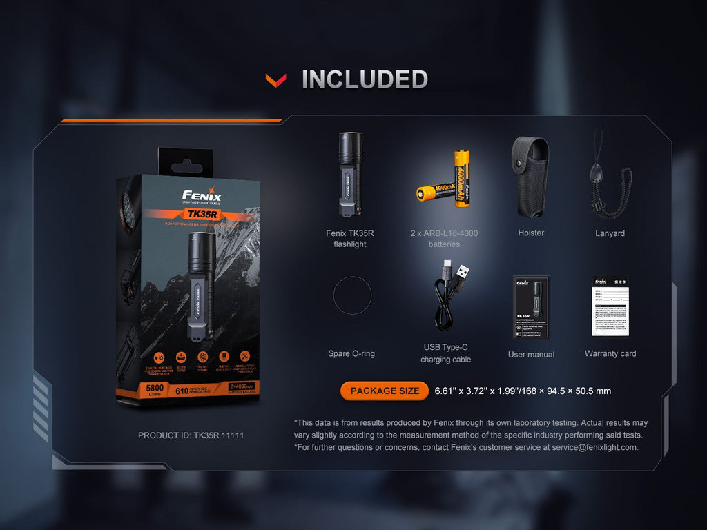 Linterna Led Fenix TK35R