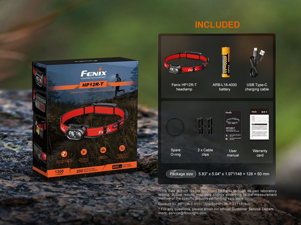 Linterna Frontal Fenix HP12R-T ROJA