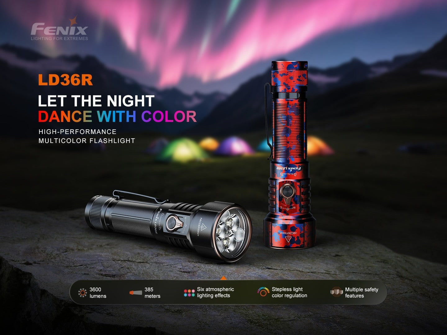 Linterna Fenix LD36R NEGRO