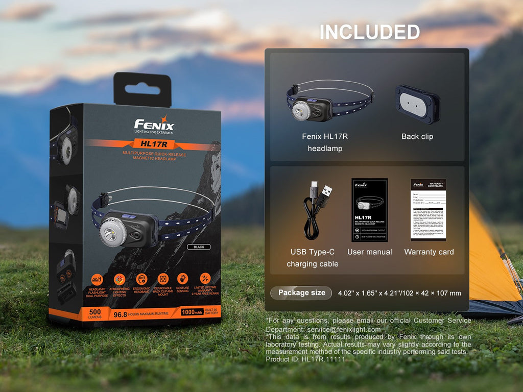 Linterna Frontal Multiusos Fenix HL17R