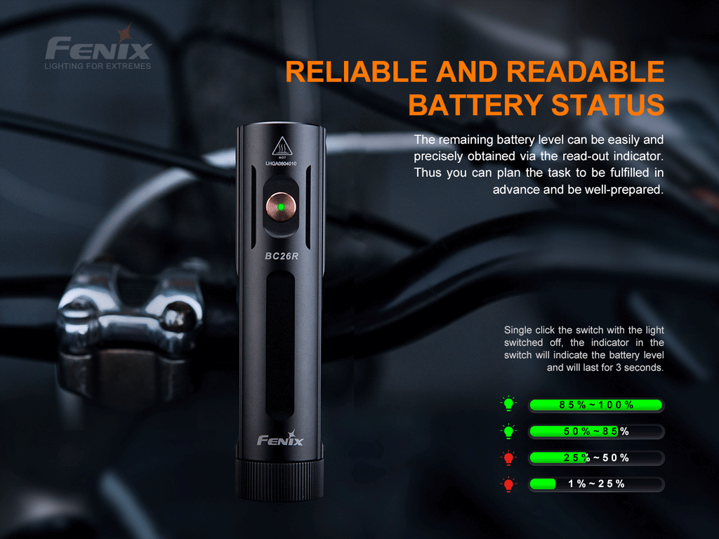 KIT Linterna Fenix BC26R + BC05R V2.0 (BOGO)