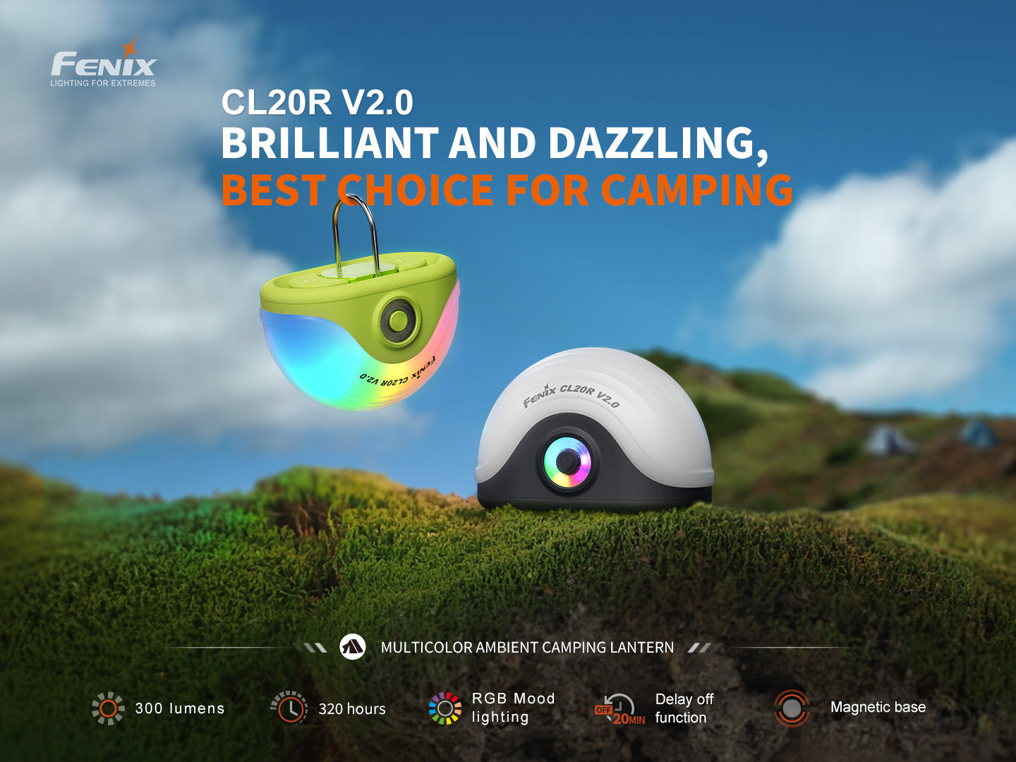 Linterna Fenix CL20R V.20 NEGRO