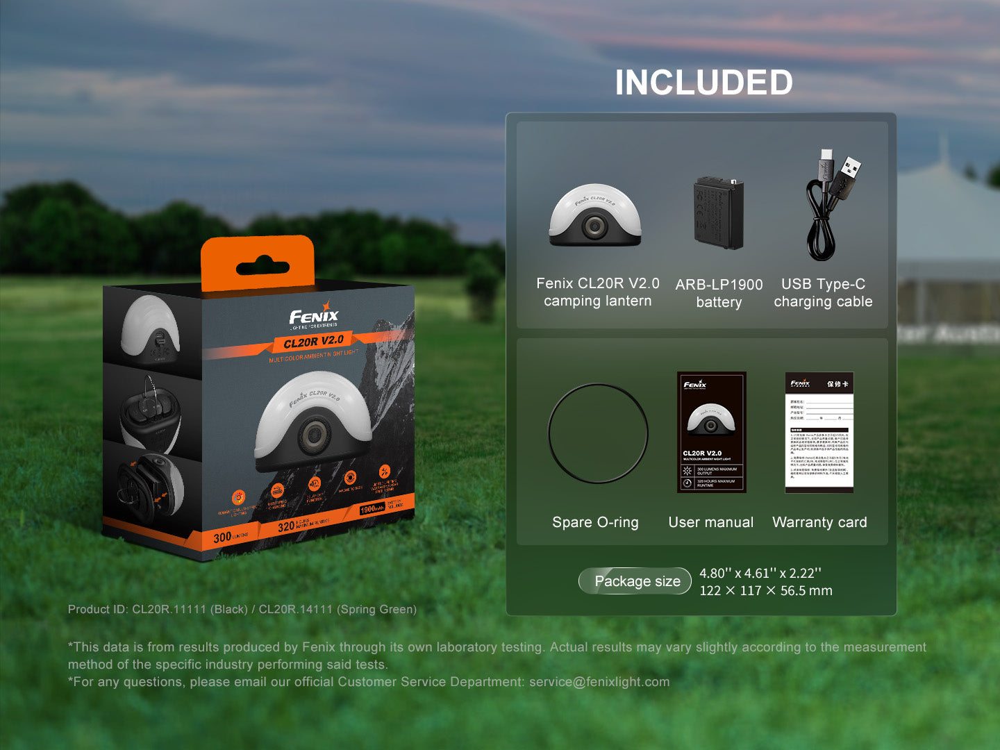 Linterna Fenix CL20R V.20 NEGRO
