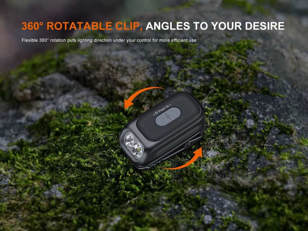 Linterna Recargable Fenix E04R con clip BLANCO