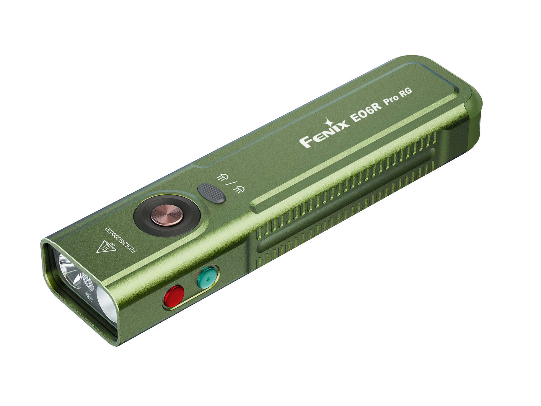 Linterna Recargable Fenix E06R PRO RG VERDE OLIVA (LASER VERDE)