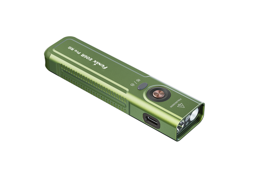 Linterna Recargable Fenix E06R PRO RG VERDE OLIVA (LASER VERDE)