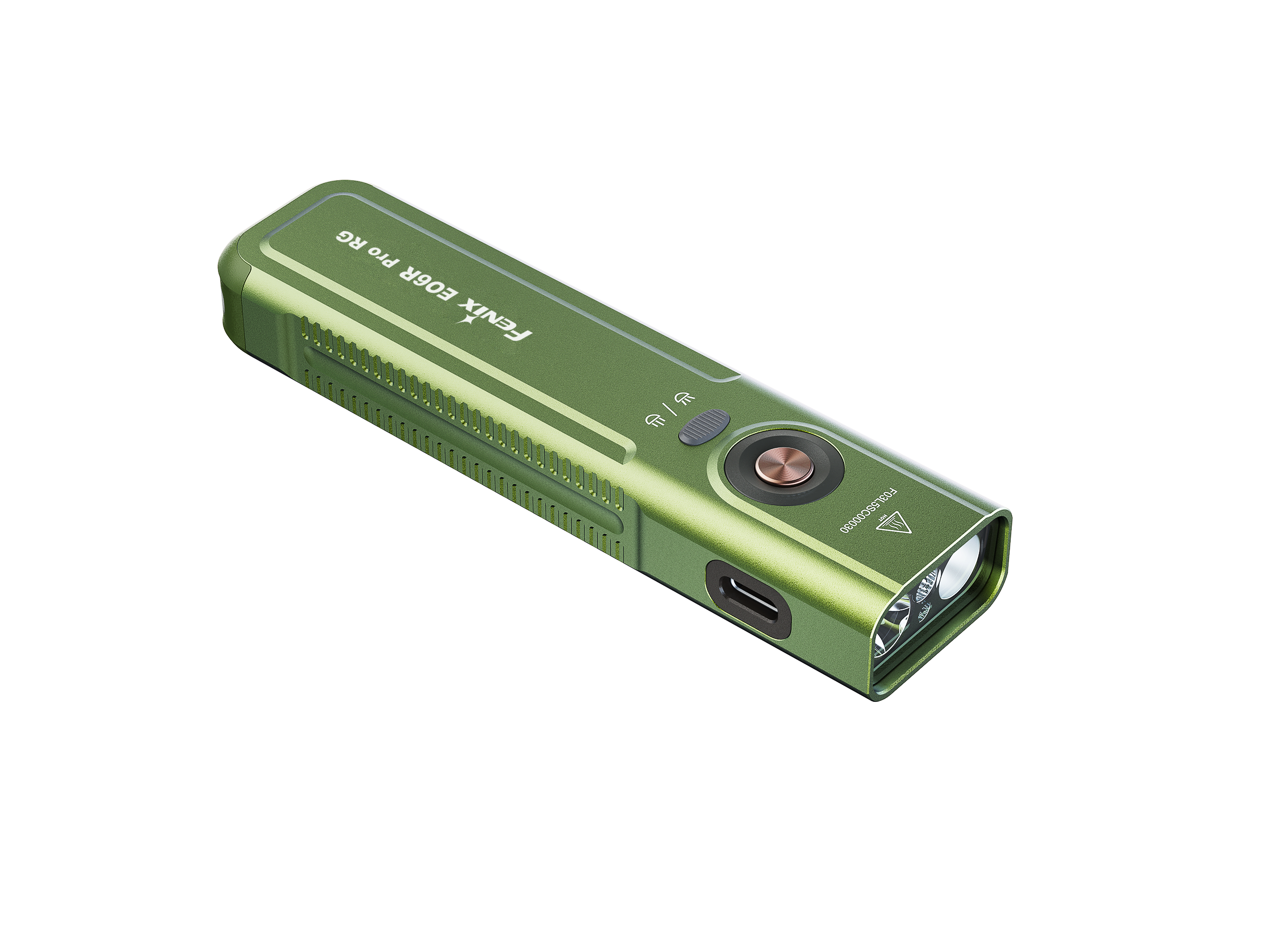 Linterna Recargable Fenix E06R PRO RG VERDE OLIVA (LASER VERDE)