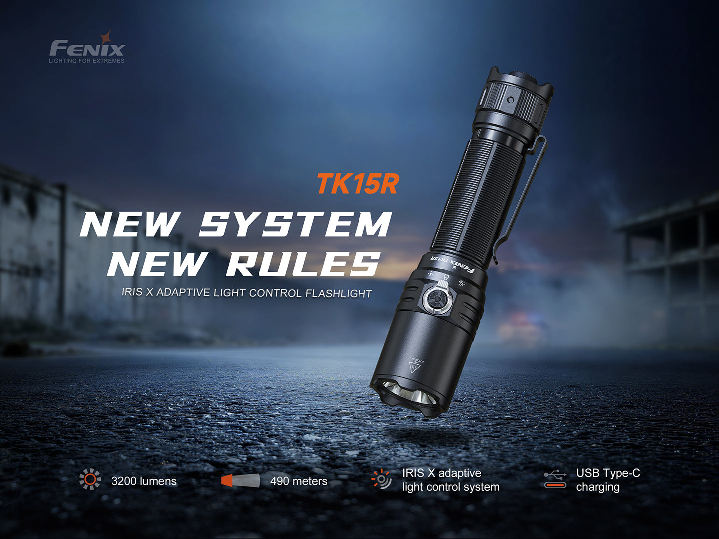 Linterna Tactica Led Fenix TK15R