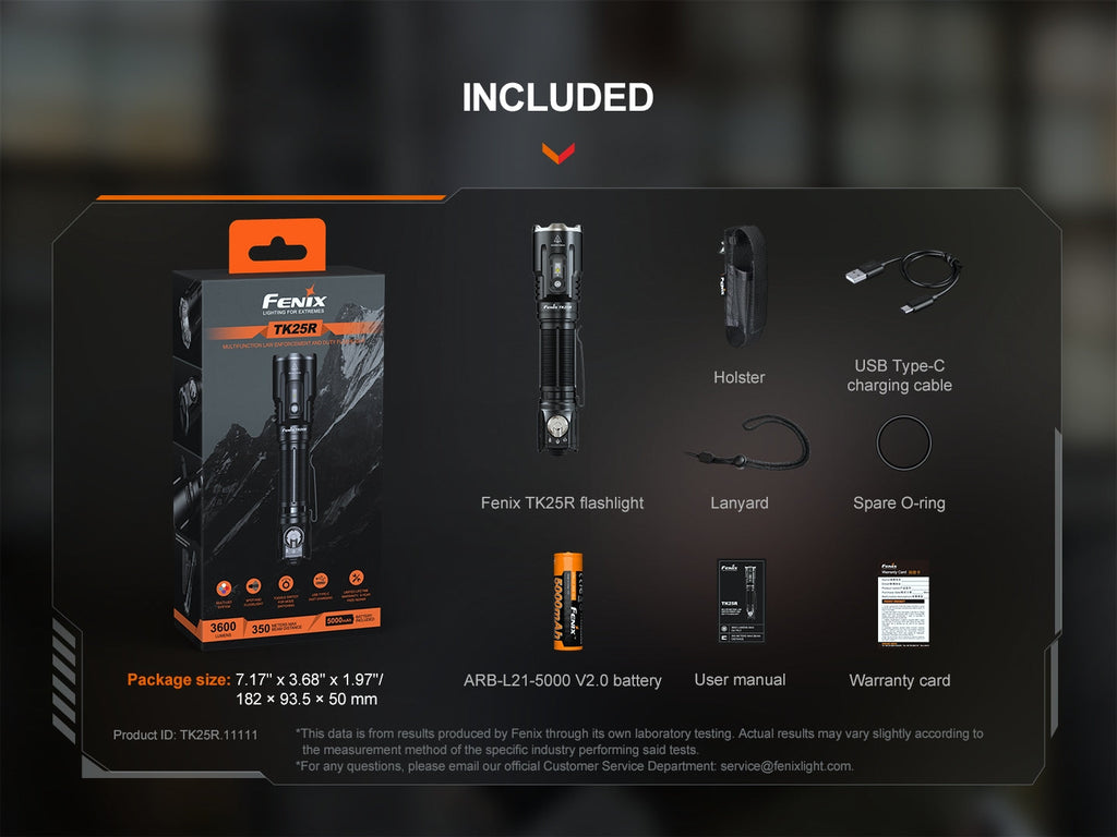 Linterna Led Fenix TK25R
