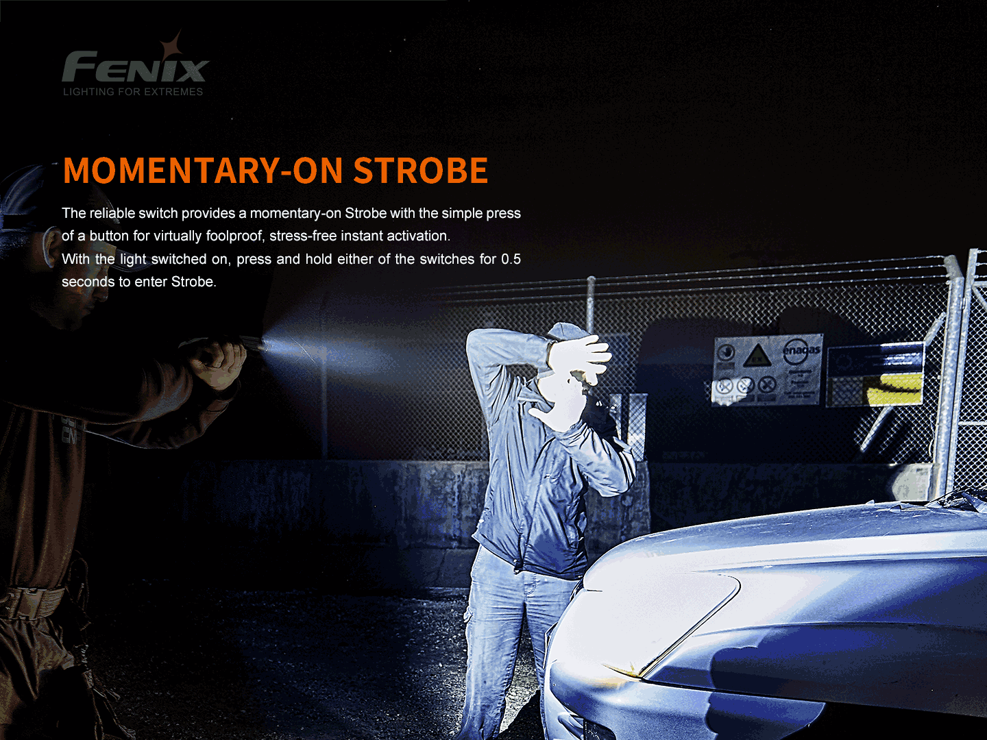 Linterna Fenix para pistolas con laser GL22