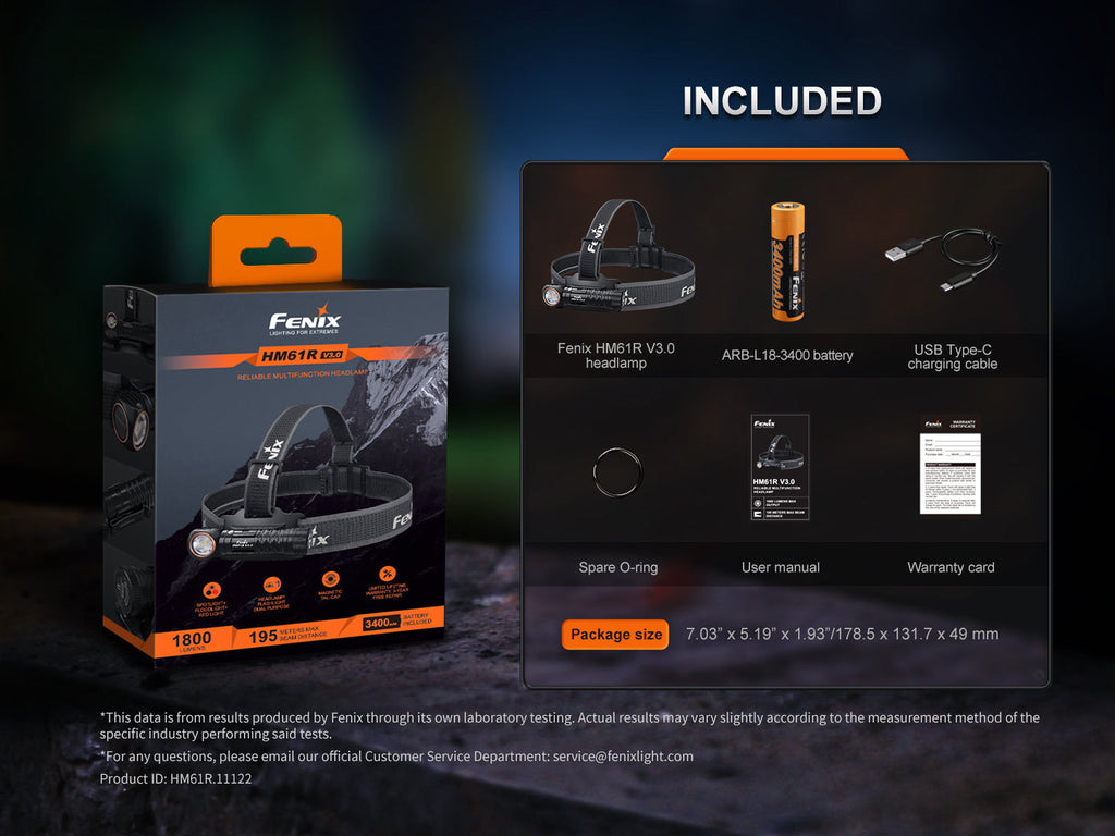 Linterna Frontal Fenix HM61R V3.0