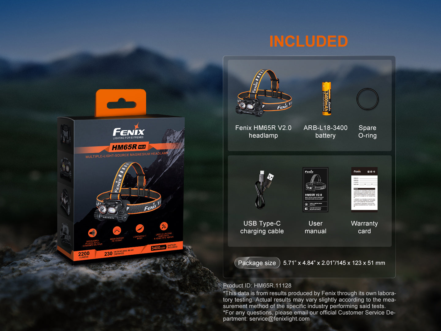 Linterna Frontal Fenix HM65R V2.0