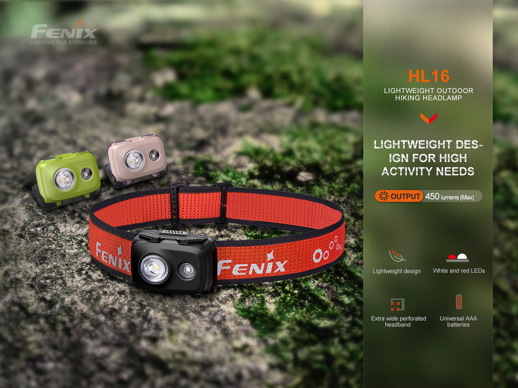 Linterna Frontal Fenix HL16 Negra
