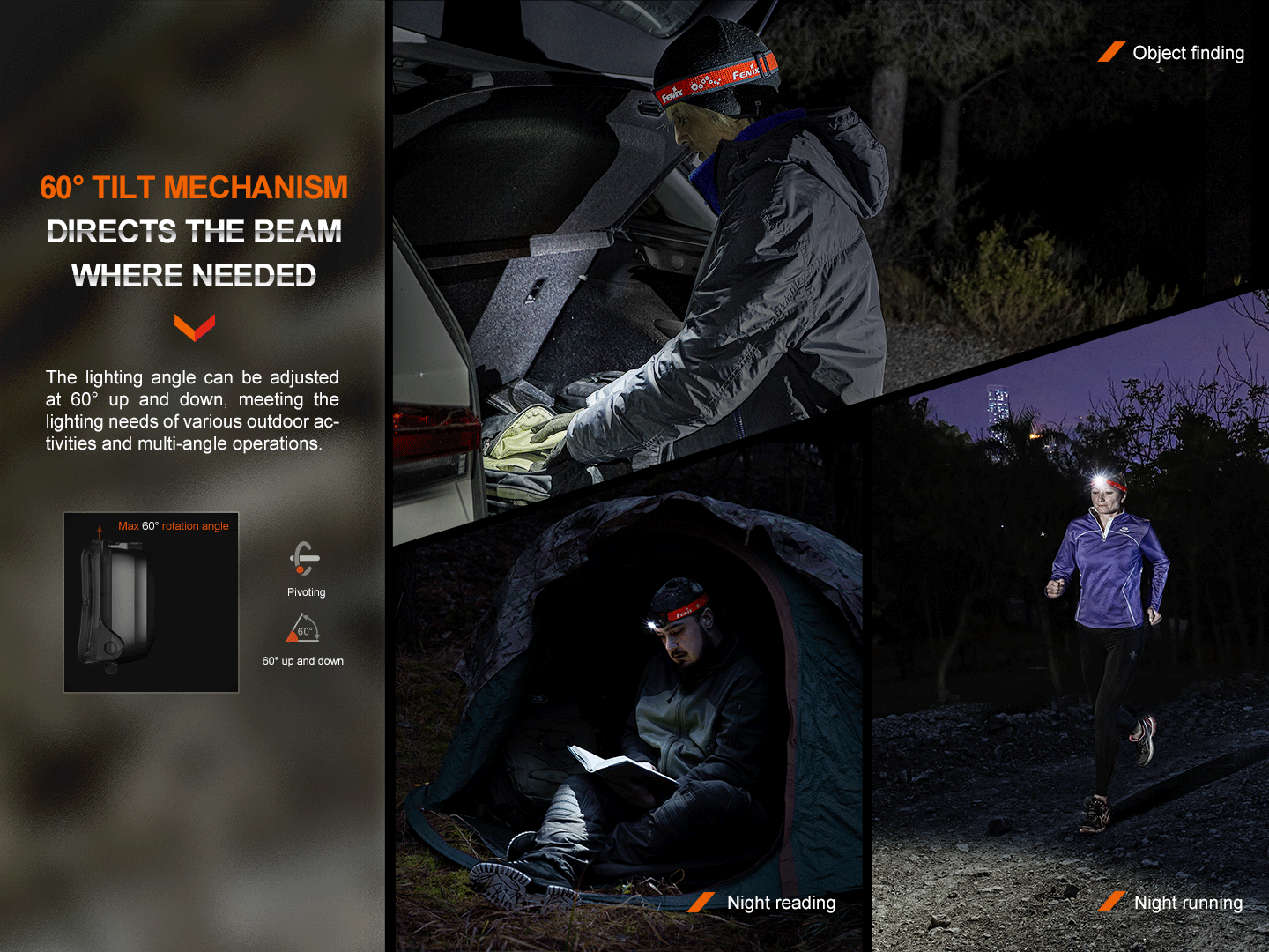 Linterna Frontal Fenix HL16 Rosada