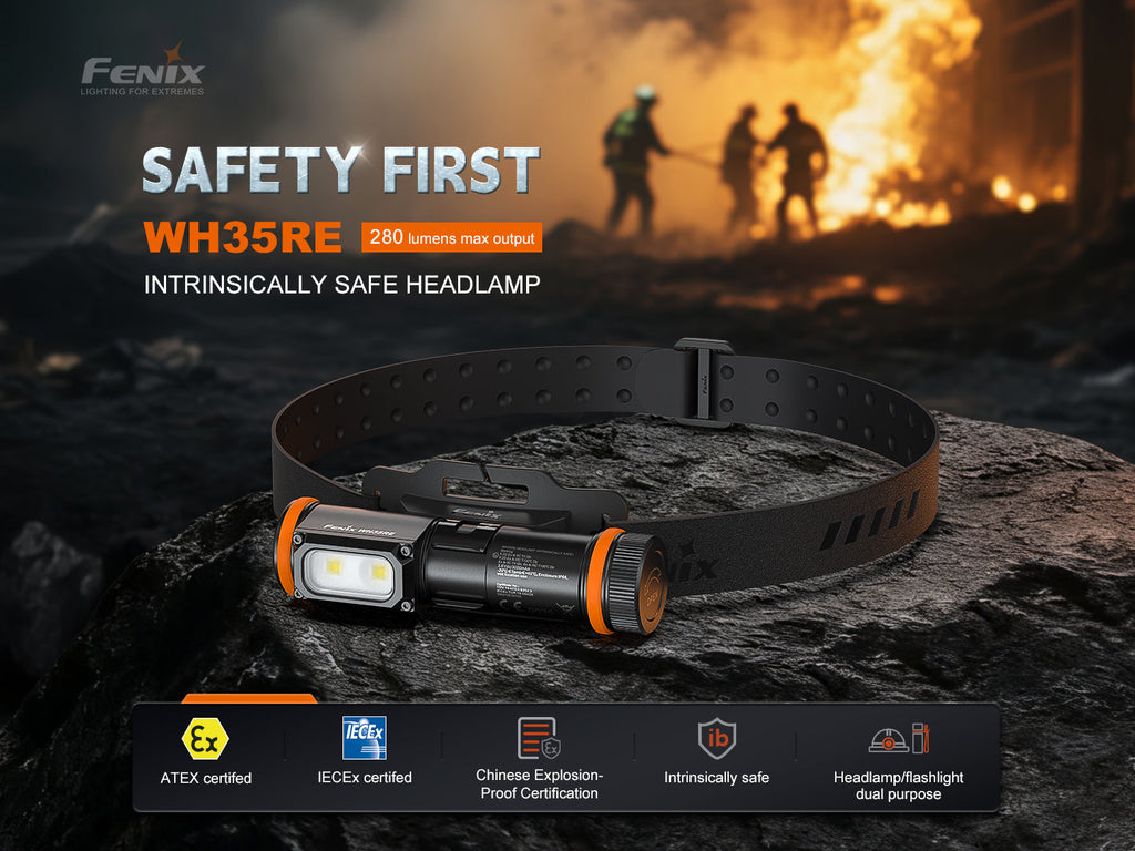 Linterna Frontal Anti Explosiva Fenix WH35RE